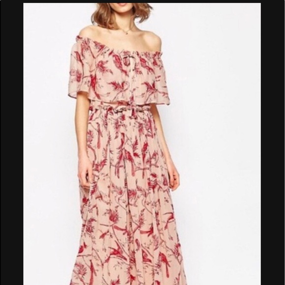 ASOS bird maxi dress - Picture 2 of 6